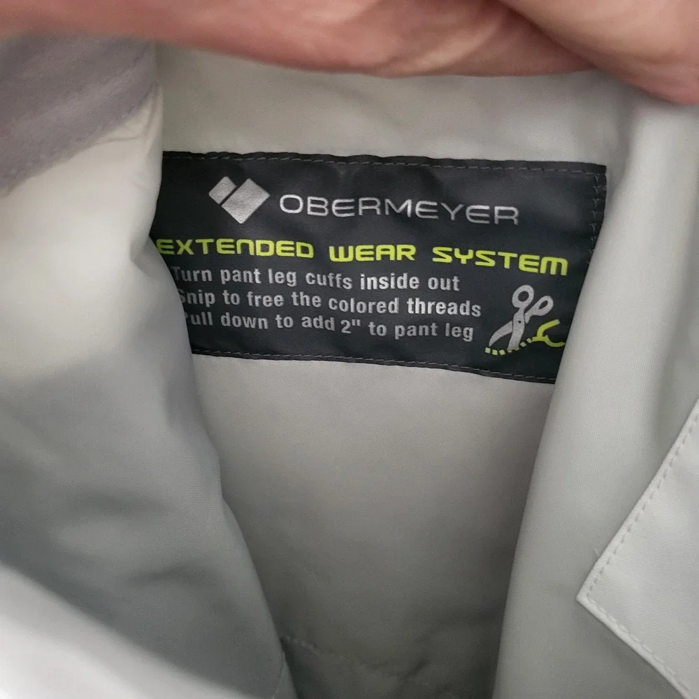 Obeymeyer‎ Girl Teen White Brooke Ski Snow Pants Large 14/16 Style 35030...